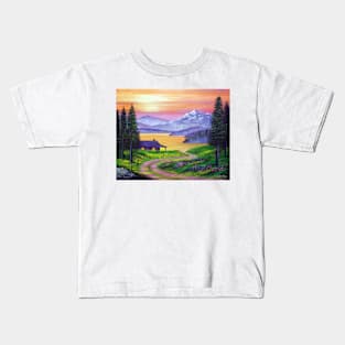 Mountain Paradise Kids T-Shirt